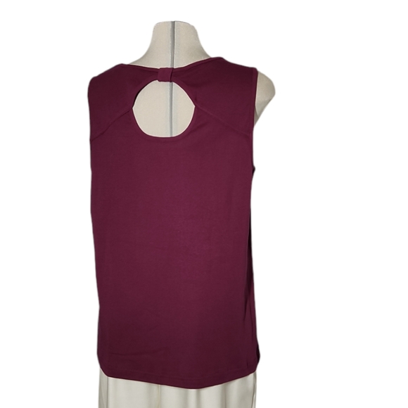 Encode Burgundy Sleeveless 100% COTTON Top Size 2X - Picture 8 of 12
